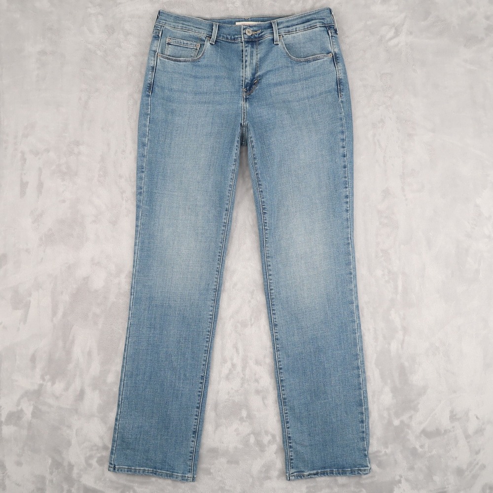 Levi's 505 Jeans Women 10 Fits 30x32 Light Blue Straight Leg Mid Rise Classic